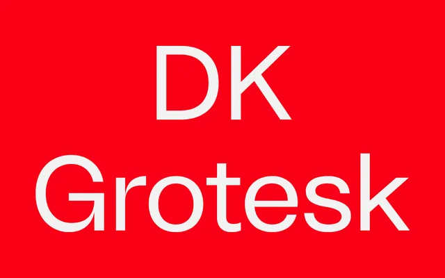 DK Grotesk specimen from DKType Foundry
