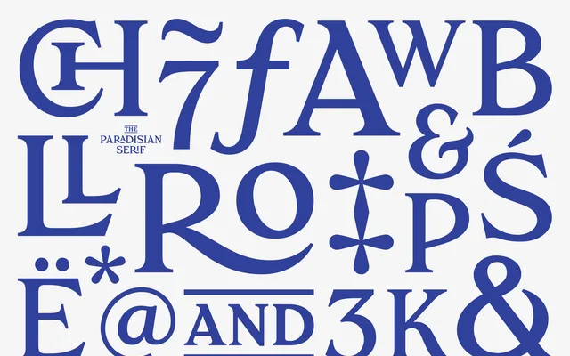 Paradisian Serif specimen from Dopes Type