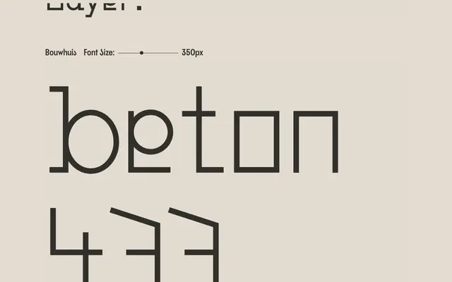 Bouwhuis specimen from Dotless type