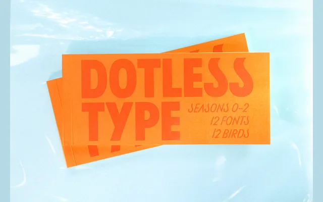 Dotless Type Specimen specimen from Dotless type