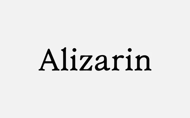 Alizarin specimen from Double Dagger