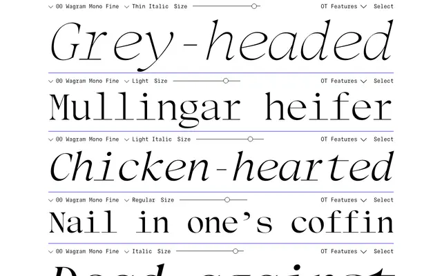 Wagram Mono Fine specimen from Double Zero