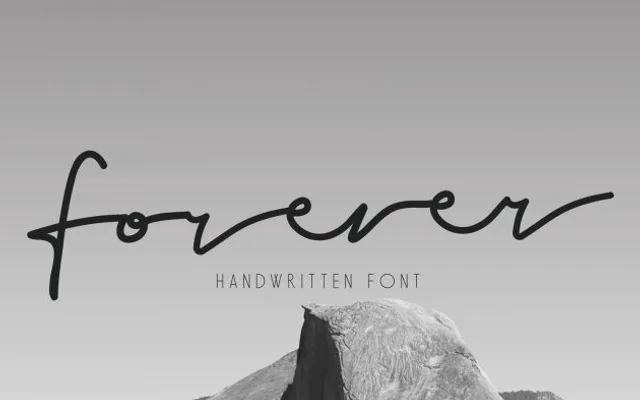 Forever specimen from Drizy Font