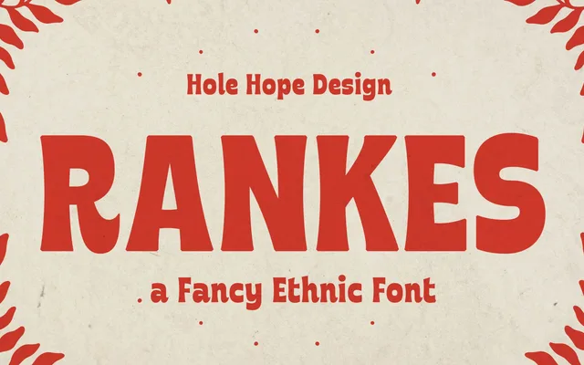 Rankes specimen from Drizy Font