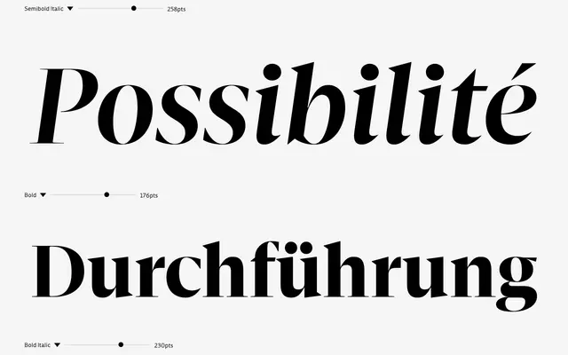 Agna Display specimen from DSType Foundry