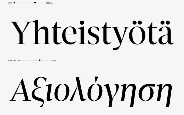 Agna Headline Pro specimen from DSType Foundry