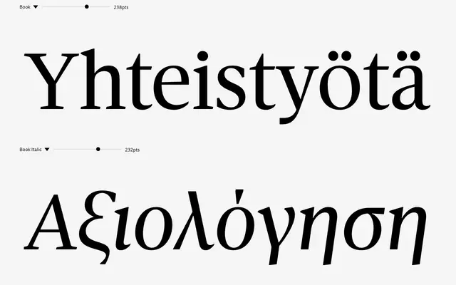 AGNA TEXT pro specimen from DSType Foundry