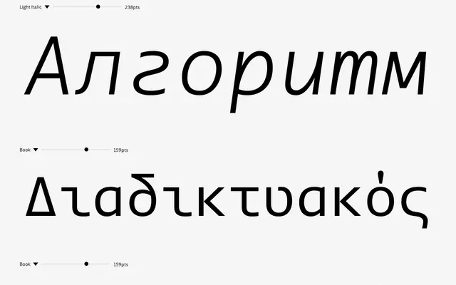 Bluteau Code Pro specimen from DSType Foundry