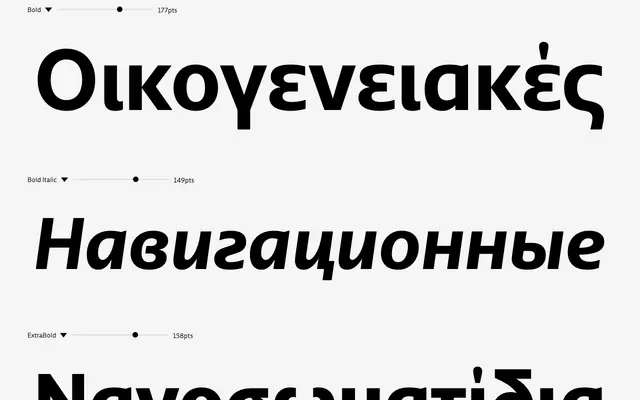 Bluteau Sans Pro specimen from DSType Foundry