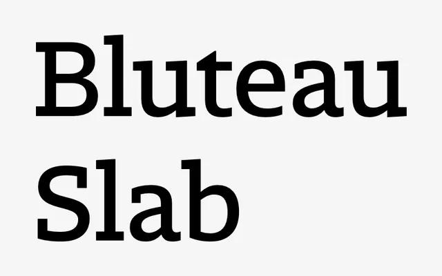 Bluteau Slab specimen from DSType Foundry