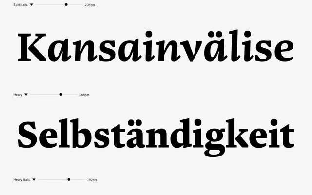 Ensaio Caption specimen from DSType Foundry