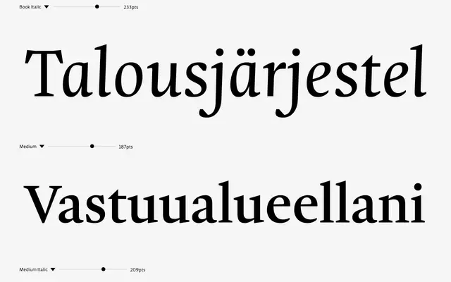 Ensaio Text specimen from DSType Foundry