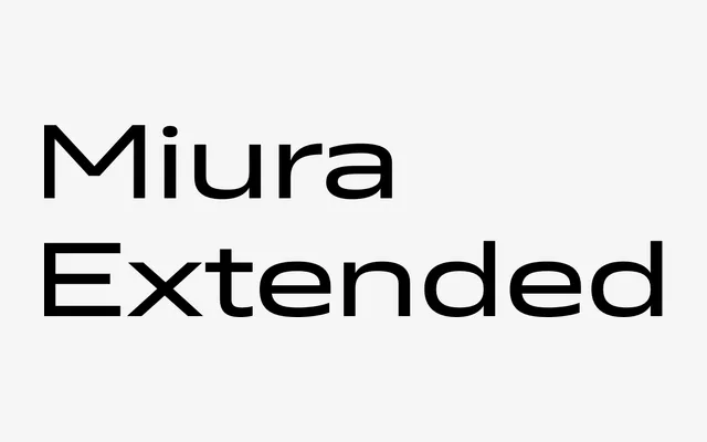 Miura Extended specimen from DSType Foundry