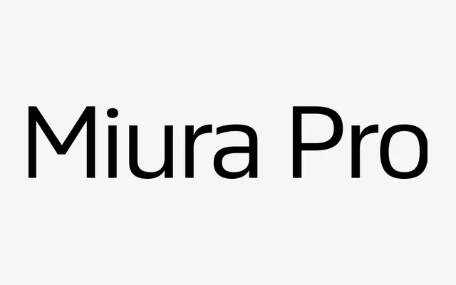 Miura Pro specimen from DSType Foundry
