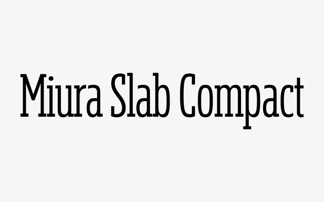 Miura Slab Compact specimen from DSType Foundry