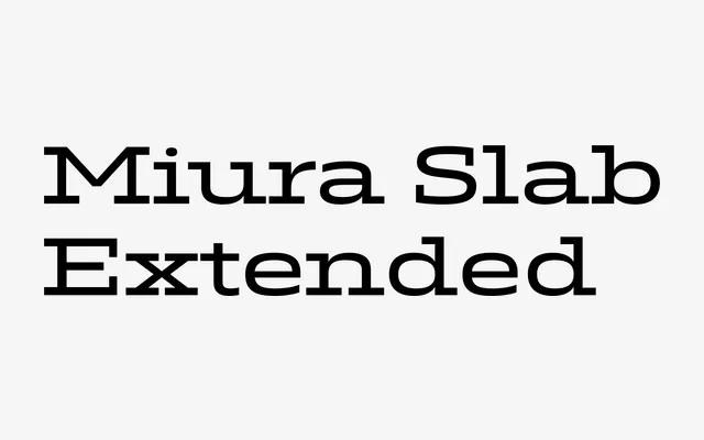 Miura Slab Extended specimen from DSType Foundry