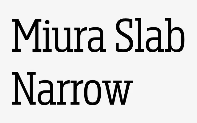 Miura Slab Narrow specimen from DSType Foundry