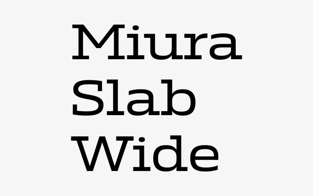 Miura Slab Wide specimen from DSType Foundry