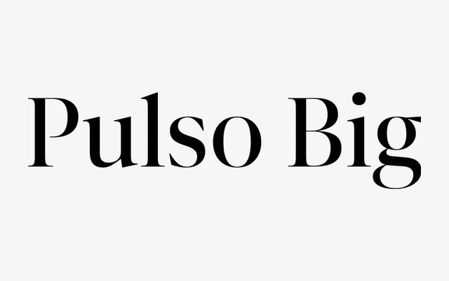 Pulso Big specimen from DSType Foundry