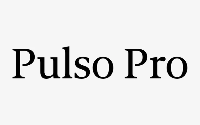 Pulso Pro specimen from DSType Foundry