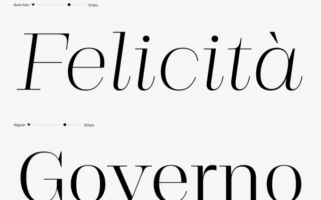Rigor Ionic Display specimen from DSType Foundry