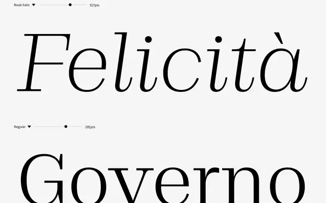 Rigor Ionic Headline specimen from DSType Foundry