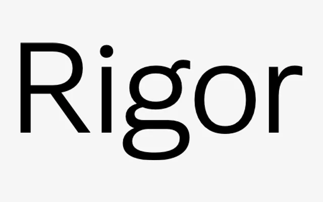 Rigor specimen from DSType Foundry