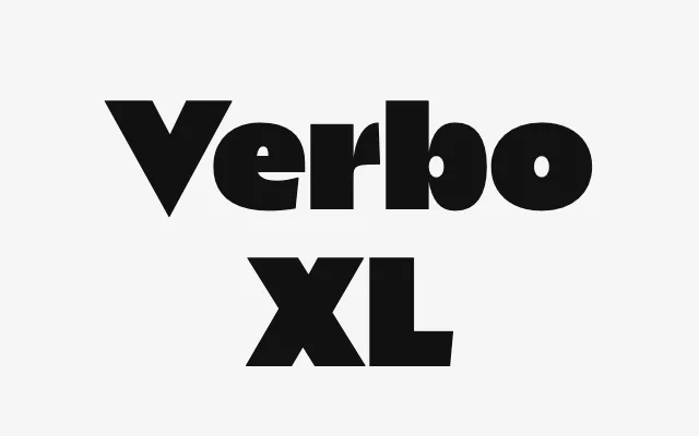 Verbo XL specimen from DSType Foundry