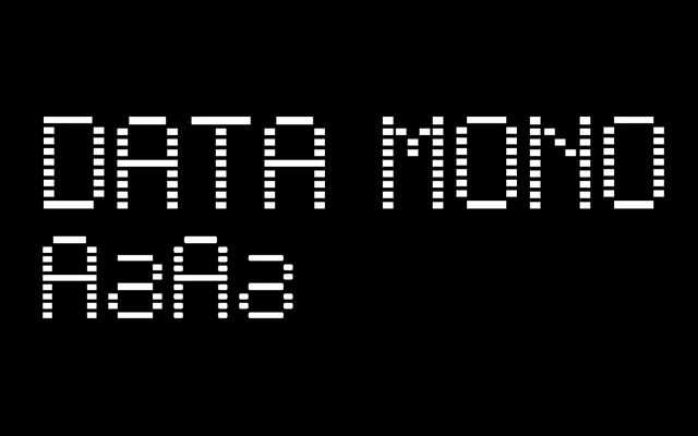 Data Mono specimen from Dum Dum Studio