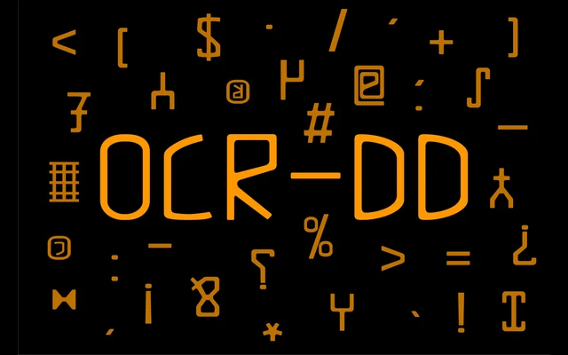 OCR-DD specimen from Dum Dum Studio