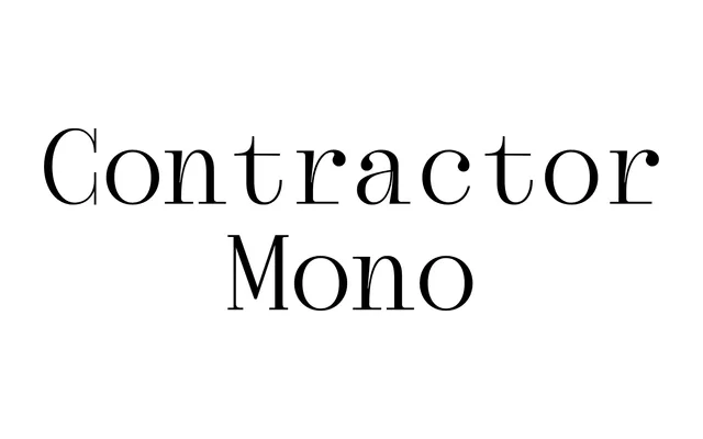 Contractor Mono specimen from E162