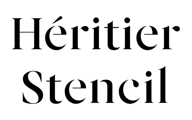 Héritier Stencil specimen from E162