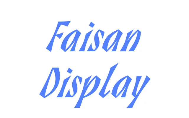 Faisan Display specimen from ECAL Typefaces
