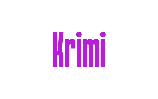 Krimi specimen from ECAL Typefaces