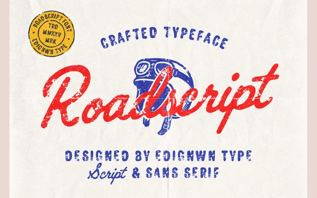 Roadscript specimen from Edignwn Type