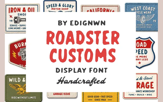 Roadster Customs specimen from Edignwn Type