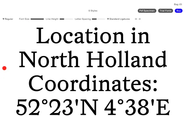 Haarlem specimen from Edition Studio