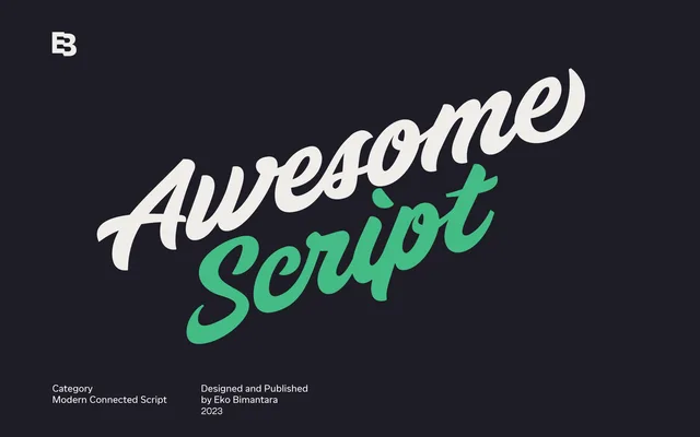 Awesome Script specimen from Eko Bimantara