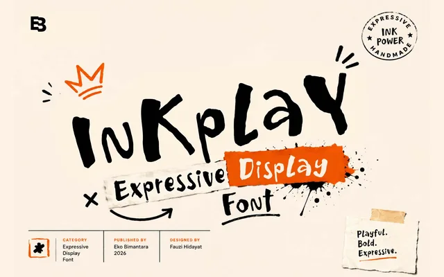 Inkplay specimen from Eko Bimantara