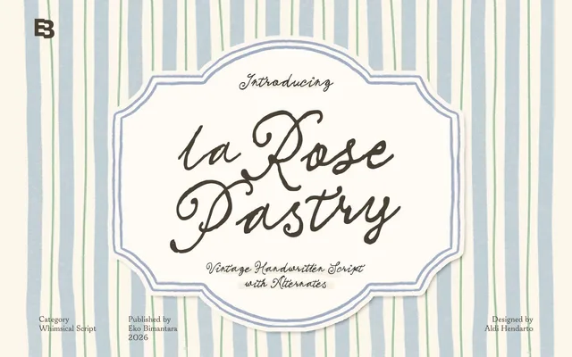 La Rose Pastry specimen from Eko Bimantara