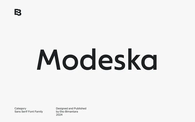Modeska specimen from Eko Bimantara
