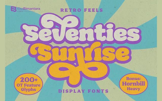 Seventies Sunrise specimen from Eko Bimantara