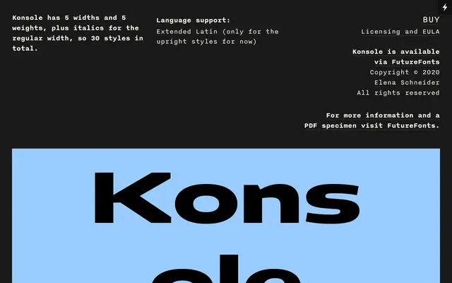 Konsole specimen from Elena Schneider