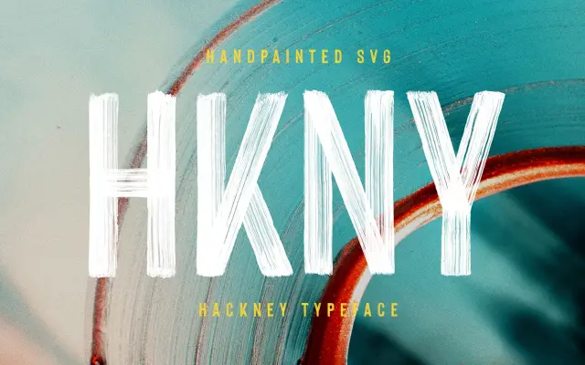 Hackney Bold specimen from Ellen Luff Type Foundry
