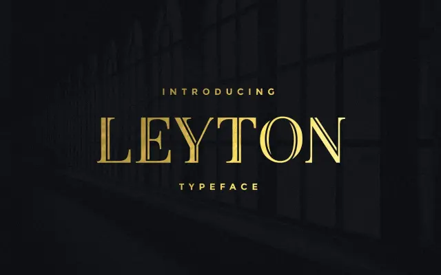 Leyton specimen from Ellen Luff Type Foundry