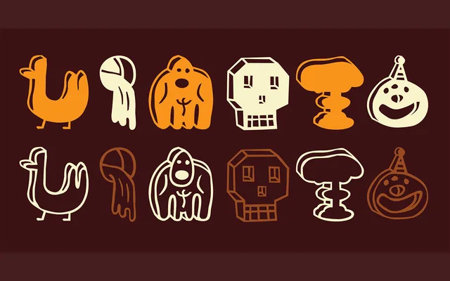 Blockhead Illustrations specimen from Emigre