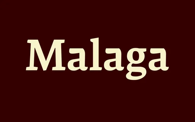 Malaga specimen from Emigre
