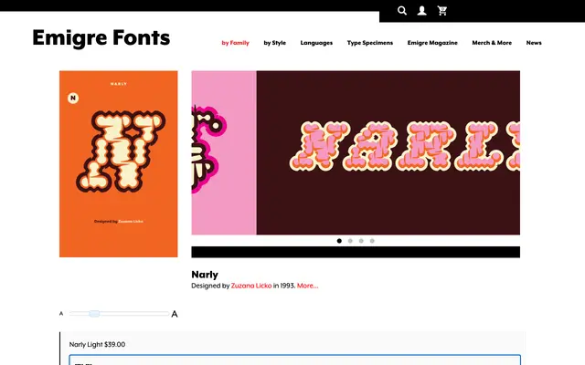 Narly specimen from Emigre