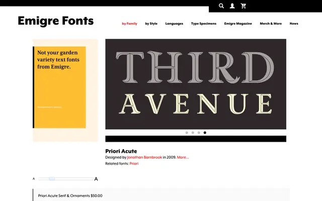 Priori Acute specimen from Emigre