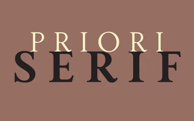 Priori specimen from Emigre
